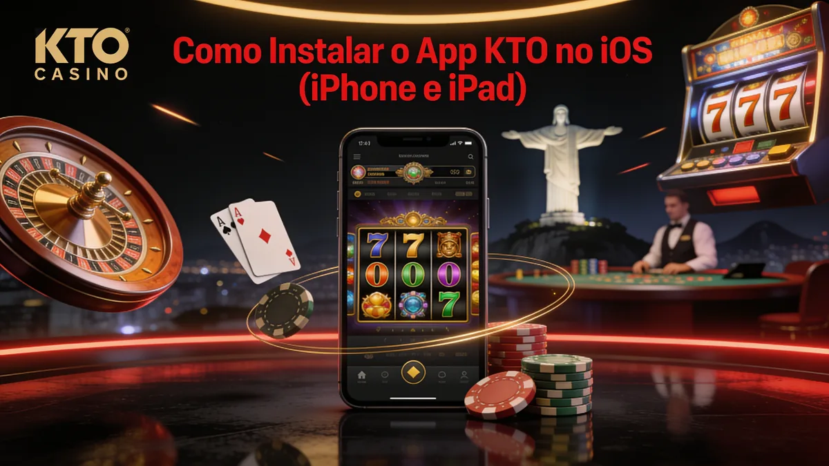 Como Instalar o App KTO no iOS (iPhone e iPad) para jogadores no Brasil